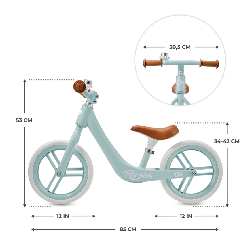 KINDERKRAFT - Odrážedlo FLY PLUS Baby blue