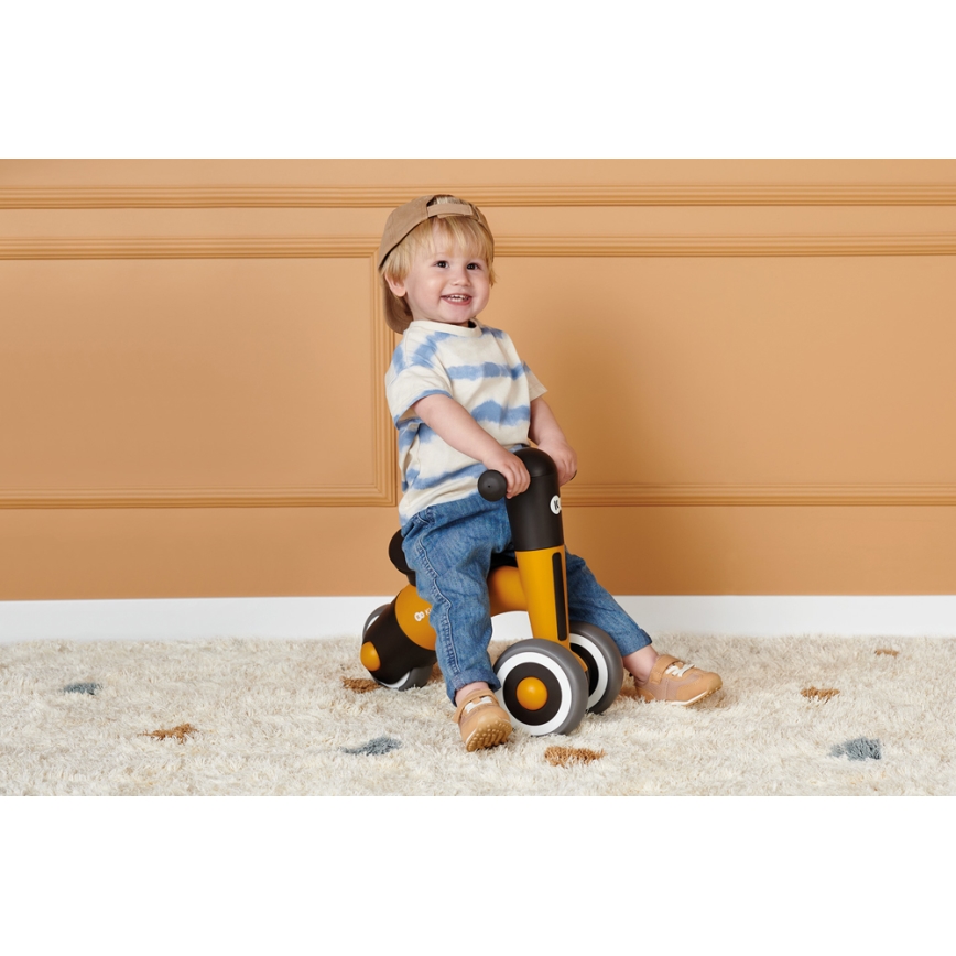 KINDERKRAFT - Odrážedlo MINIBI Premium oranžová/šedá