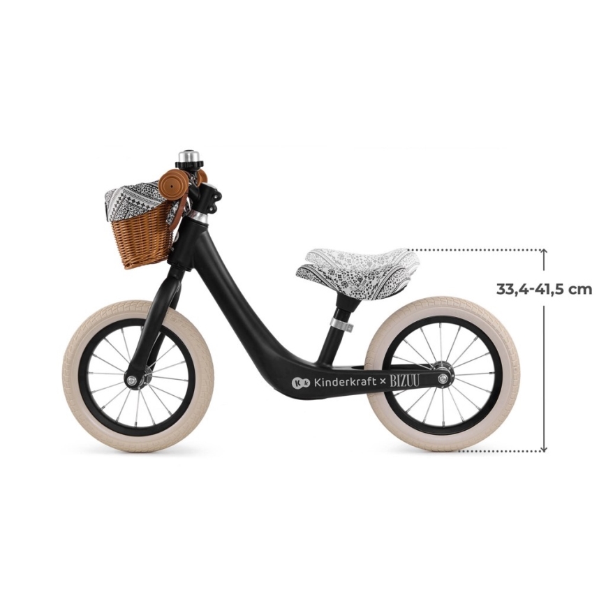 KINDERKRAFT - Odrážedlo RAPID 2 Lunar Black Bizuu