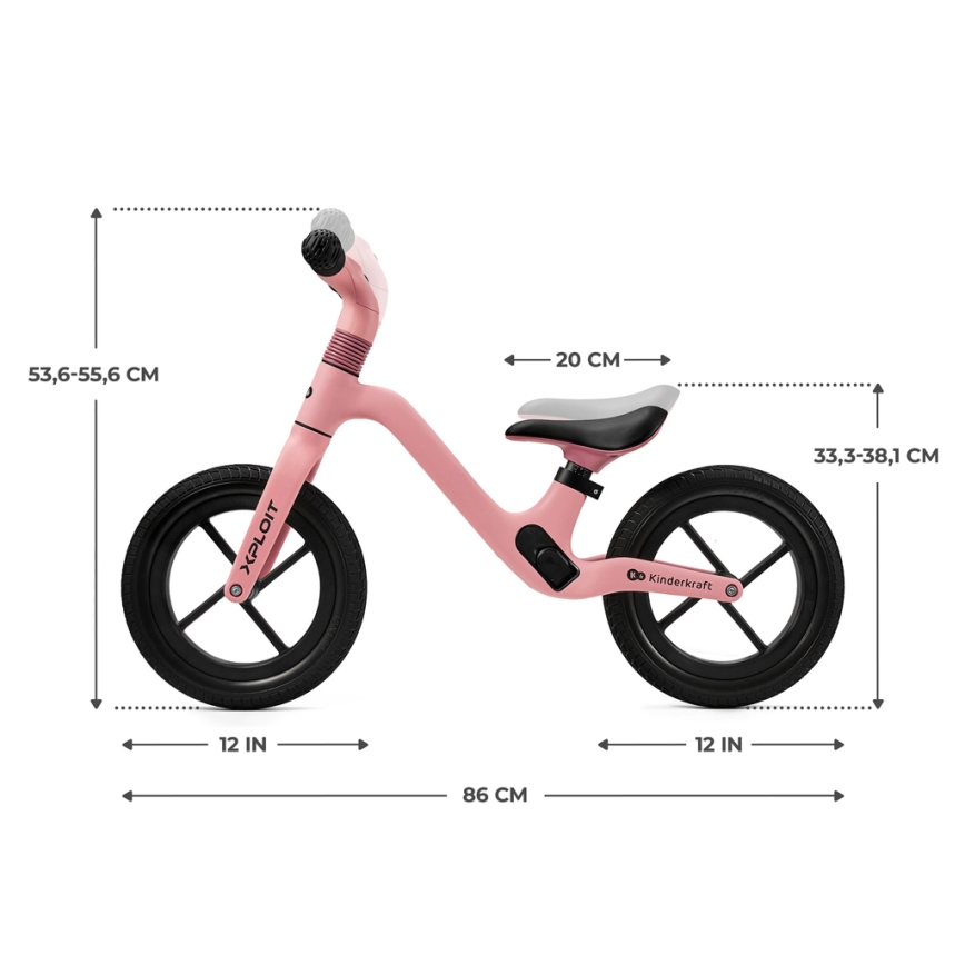 KINDERKRAFT - Odrážedlo XPLOIT Bubblegum pink