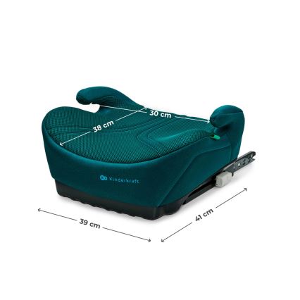 KINDERKRAFT - Podsedák do auta I-BOOST 2 PRO i-Size 125–150 cm tyrkysová