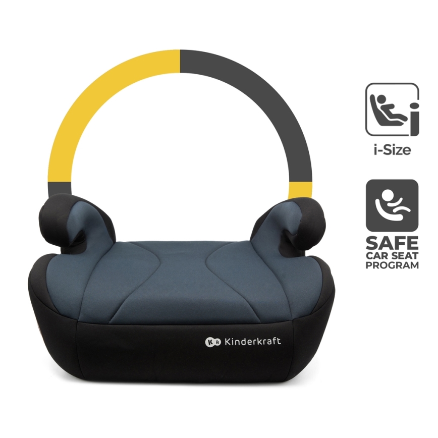 KINDERKRAFT - Podsedák do auta I-BOOST i-Size 135-150 cm černá