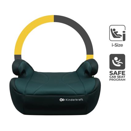 KINDERKRAFT - Podsedák do auta I-BOOST i-Size 135-150 cm zelená