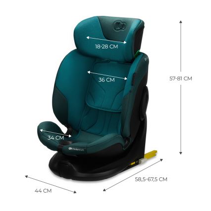 KINDERKRAFT SELECT - Autosedačka s otočnou základnou I-FIX (40-150 cm) Harbor blue