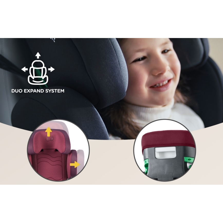 KINDERKRAFT SELECT - Autosedačka XPAND 2 i-Size (100-150 cm) Premium Cherry pearl