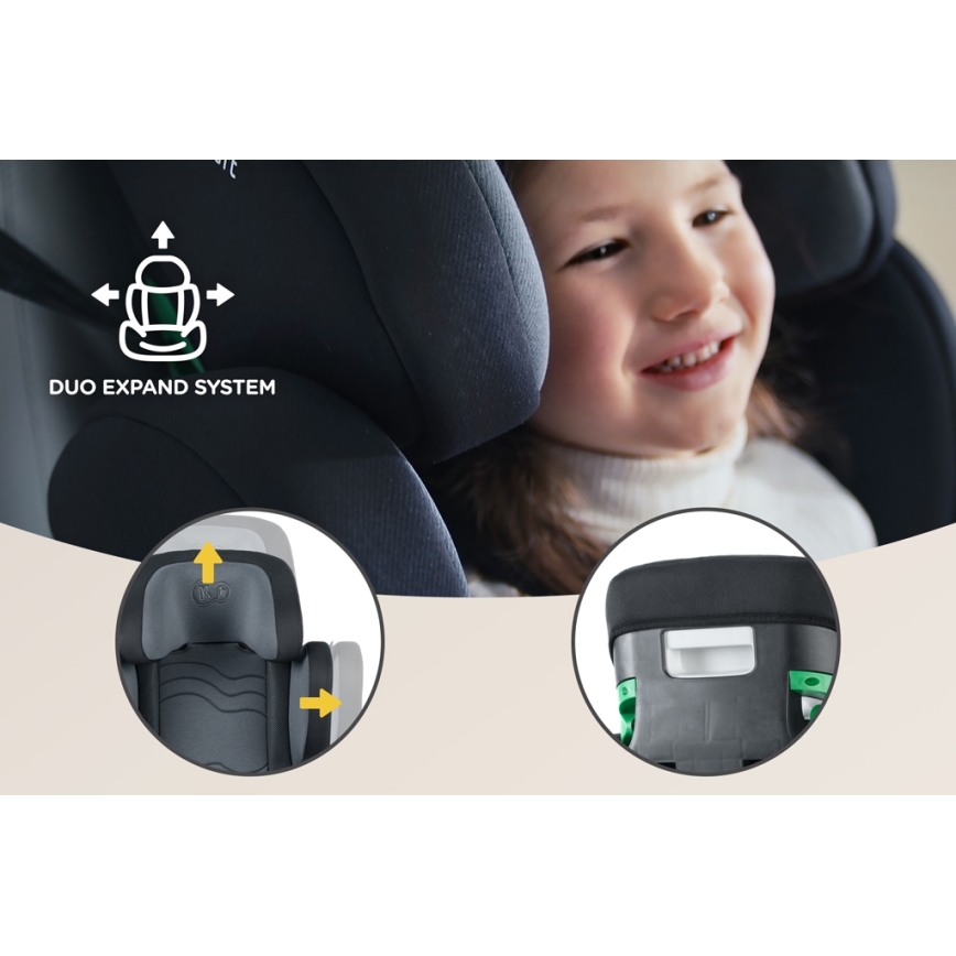 KINDERKRAFT SELECT - Autosedačka XPAND 2 i-Size (100-150cm) Premium Graphite black