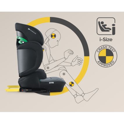 KINDERKRAFT SELECT - Autosedačka XPAND 2 i-Size (100-150cm) Premium Graphite black