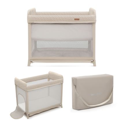 KINDERKRAFT SELECT - Cestovní postýlka MOON DREAM béžová