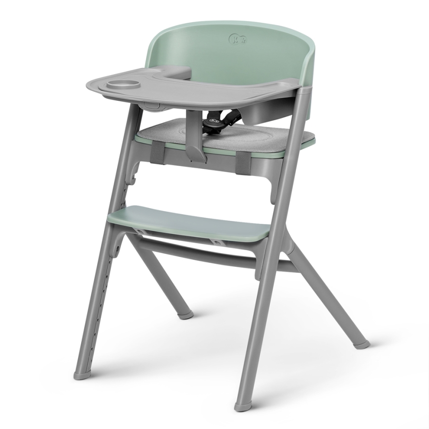 KINDERKRAFT SELECT - Dětská jídelní židle 3v1 LIVY Premium Olive green + lehátko CALMEE