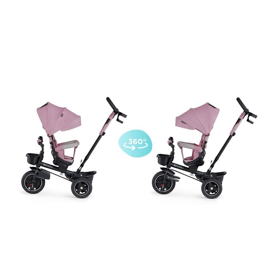 KINDERKRAFT - Dětská tříkolka 5v1 SPINSTEP růžová