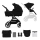 KINDERKRAFT SELECT - Kombinovaný kočárek 2v1 YOXI Pure black