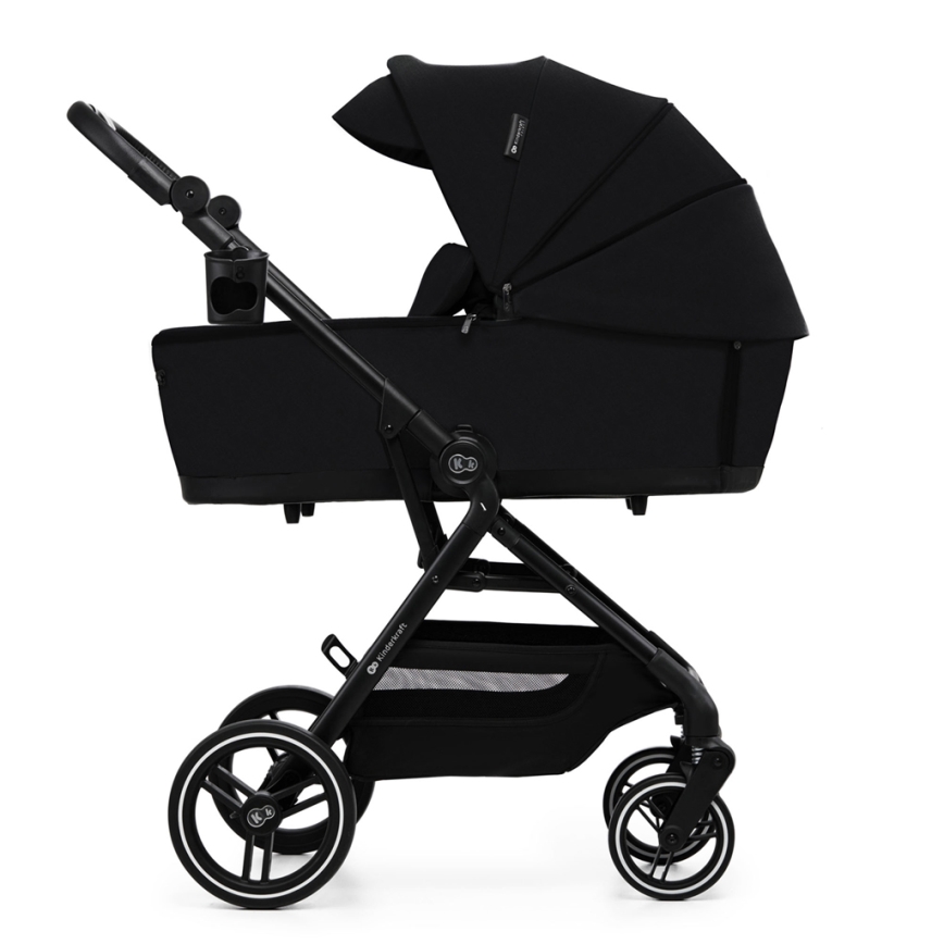 KINDERKRAFT SELECT - Kombinovaný kočárek 2v1 YOXI Pure black