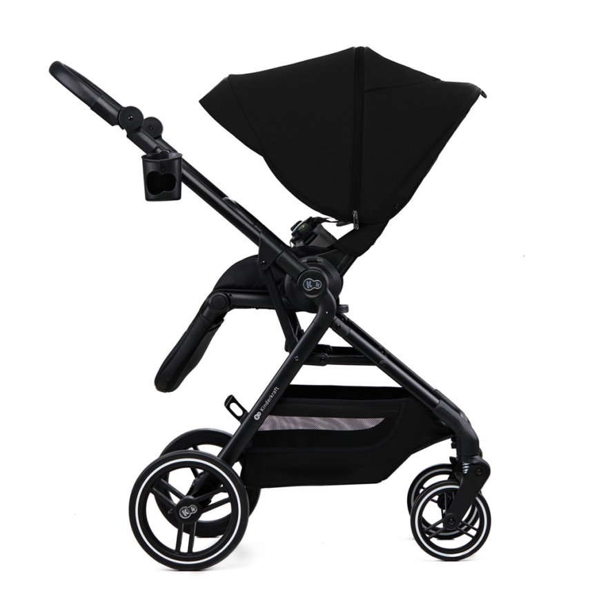 KINDERKRAFT SELECT - Kombinovaný kočárek 2v1 YOXI Pure black
