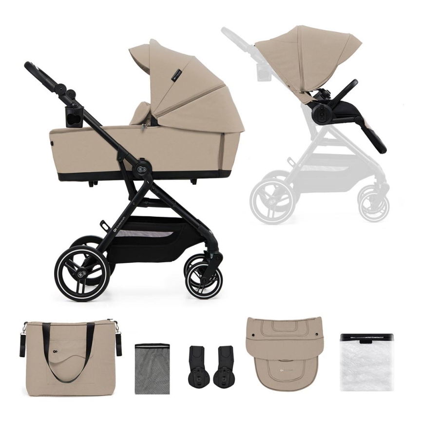 KINDERKRAFT SELECT - Kombinovaný kočárek 2v1 YOXI Sand beige