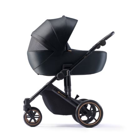 KINDERKRAFT SELECT - Kombinovaný kočárek 3v1 PRIME 2 Premium Venezian black + autosedačka