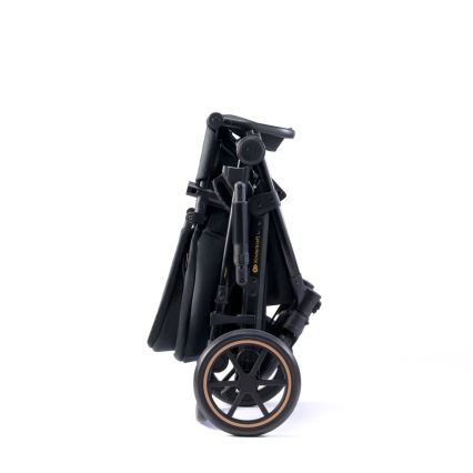 KINDERKRAFT SELECT - Kombinovaný kočárek 3v1 PRIME 2 Premium Venezian black + autosedačka