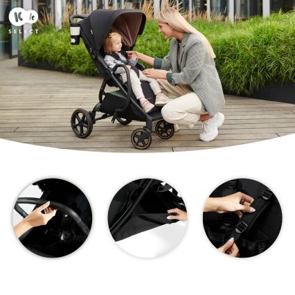 KINDERKRAFT SELECT - Sportovní kočárek MITZY Ink black