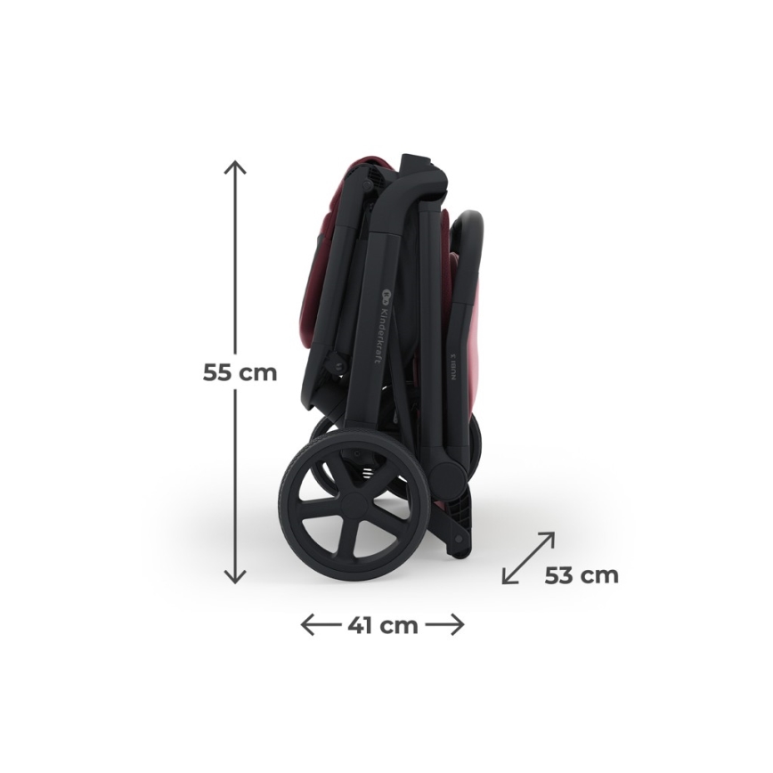 KINDERKRAFT SELECT - Sportovní kočárek NUBI 3 Dark Ruby