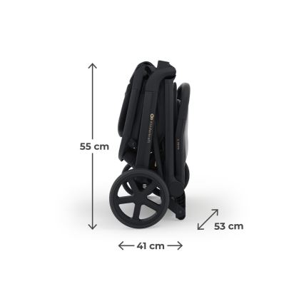 KINDERKRAFT SELECT - Sportovní kočárek NUBI 3 Midnight Black