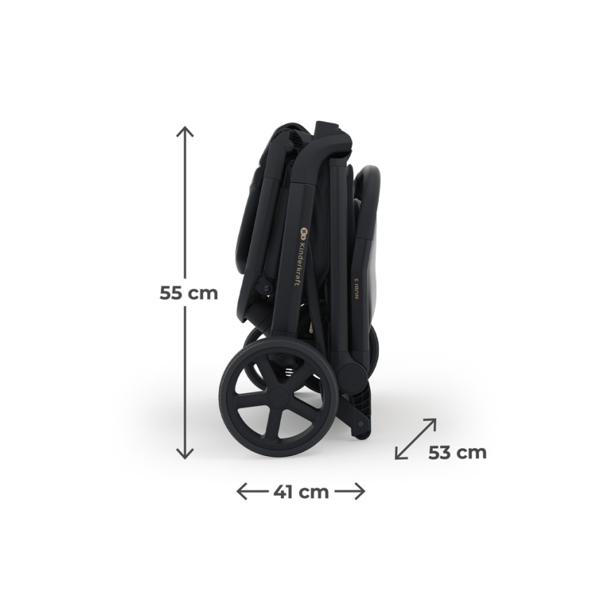 KINDERKRAFT SELECT - Sportovní kočárek NUBI 3 Midnight Black