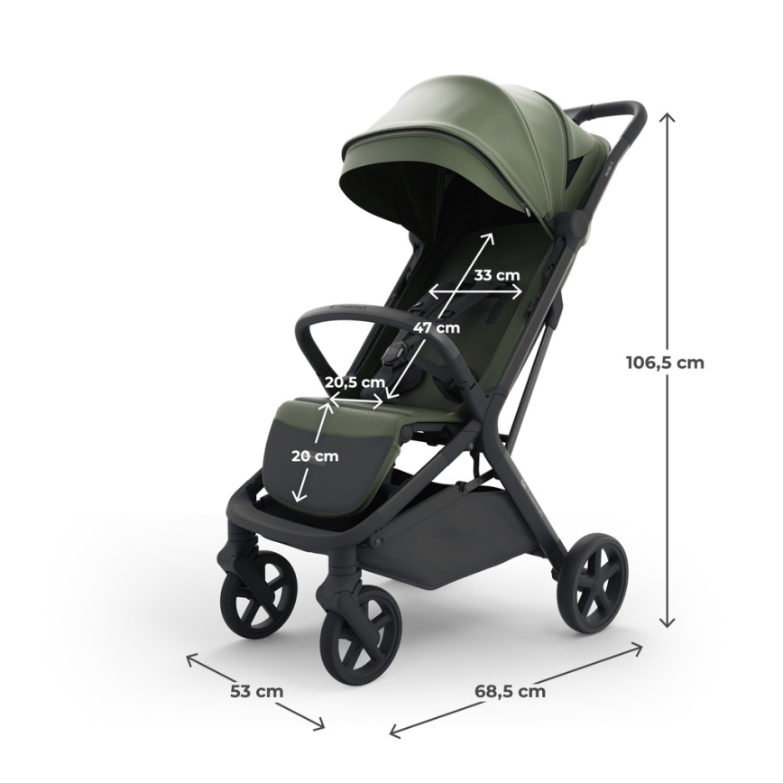 KINDERKRAFT SELECT - Sportovní kočárek NUBI 3 Mystic Green