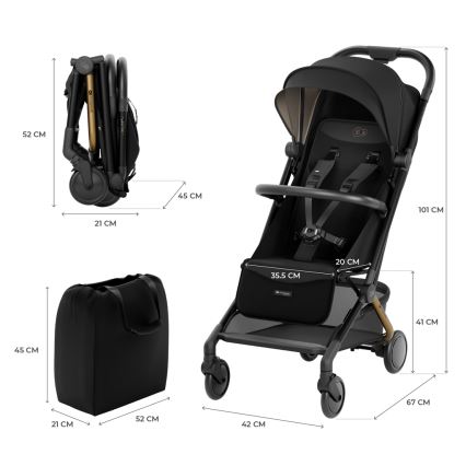 KINDERKRAFT SELECT - Sportovní kočárek PILOT 2 černá