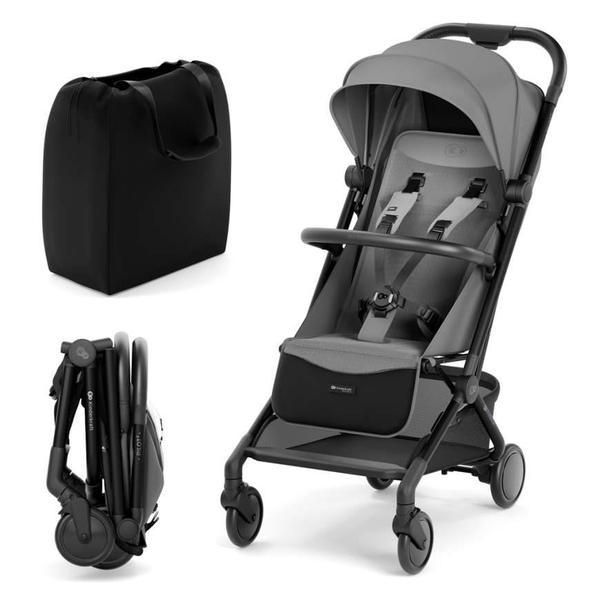 KINDERKRAFT SELECT - Sportovní kočárek PILOT 2 šedá