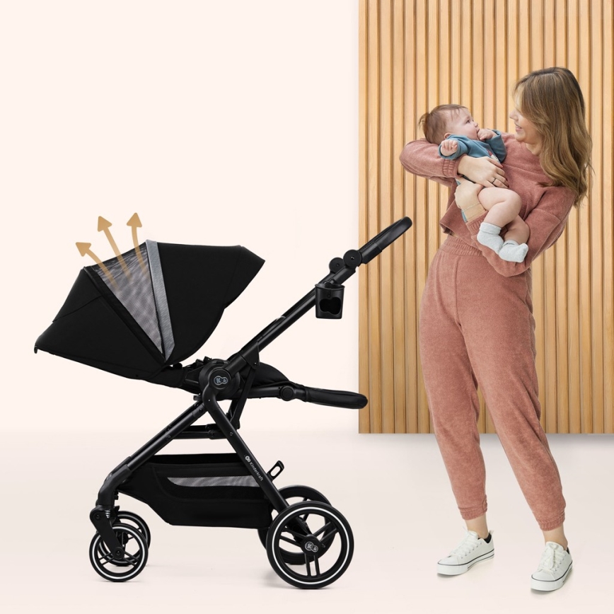 KINDERKRAFT SELECT - Sportovní kočárek YOXI Pure black