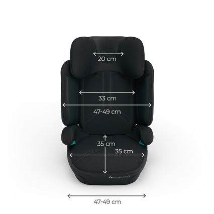 KINDERKRAFT - Skládací autosedačka XPAND 2 PRO 100-150 cm černá