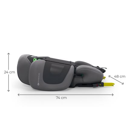 KINDERKRAFT - Skládací autosedačka XPAND 2 PRO 100-150 cm šedá
