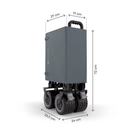 KINDERKRAFT - Skládací přepravní vozík WAGON ROLLSTER šedá