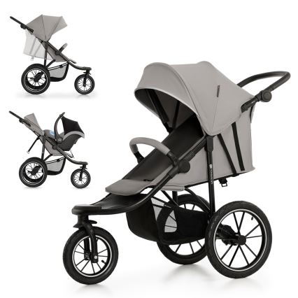 KINDERKRAFT - Sportovní kočárek HELSI2 šedá