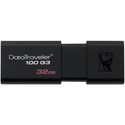 Kingston - Flash Disk DATATRAVELER 100 G3 USB 3.0 32GB černá