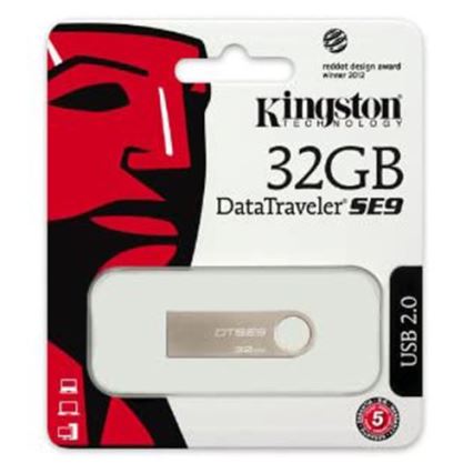 Kingston - Kovový Flash Disk DATATRAVELER SE9 32GB