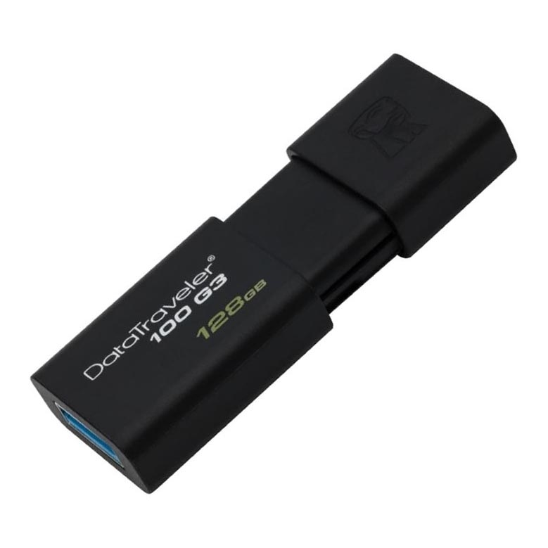 Kingston - Flash Disk DATATRAVELER 100 G3 USB 3.0 128GB černá