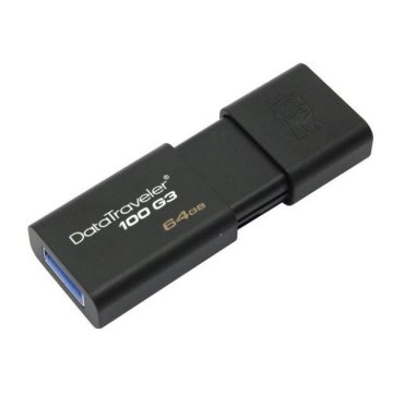 Kingston - Flash Disk DATATRAVELER 100 G3 USB 3.0 64GB černá
