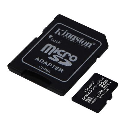 Kingston - MicroSDHC 32GB Canvas Select Plus U1 100MB/s + SD adaptér