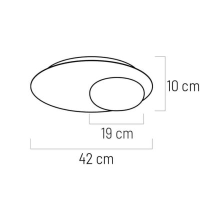 LED Stropní svítidlo PETIT LED/12W/230V černá