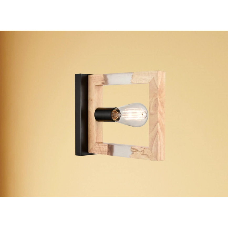 Nástěnné svítidlo SERIES 1xE27/11W/230V dřevo/černá