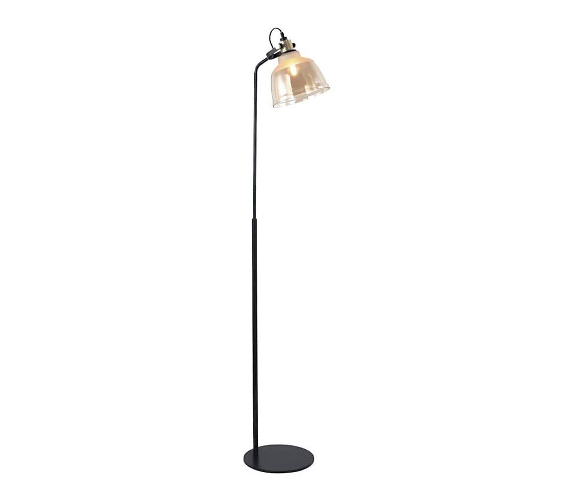 Klausen Klausen 107000 - Stojací lampa ASGARD 1xE27/11W/230V béžová/černá/zlatá KS0267