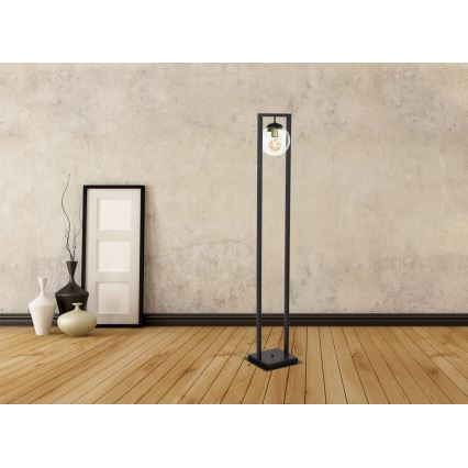 Stojací lampa REY 1xE27/7W/230V černá