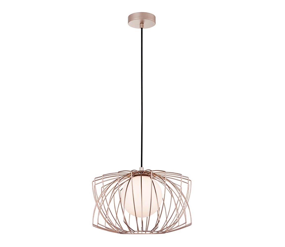 Klausen Klausen 111025 - Lustr na lanku GEOMETRIC 1xG9/4W/230V rose gold KS0145