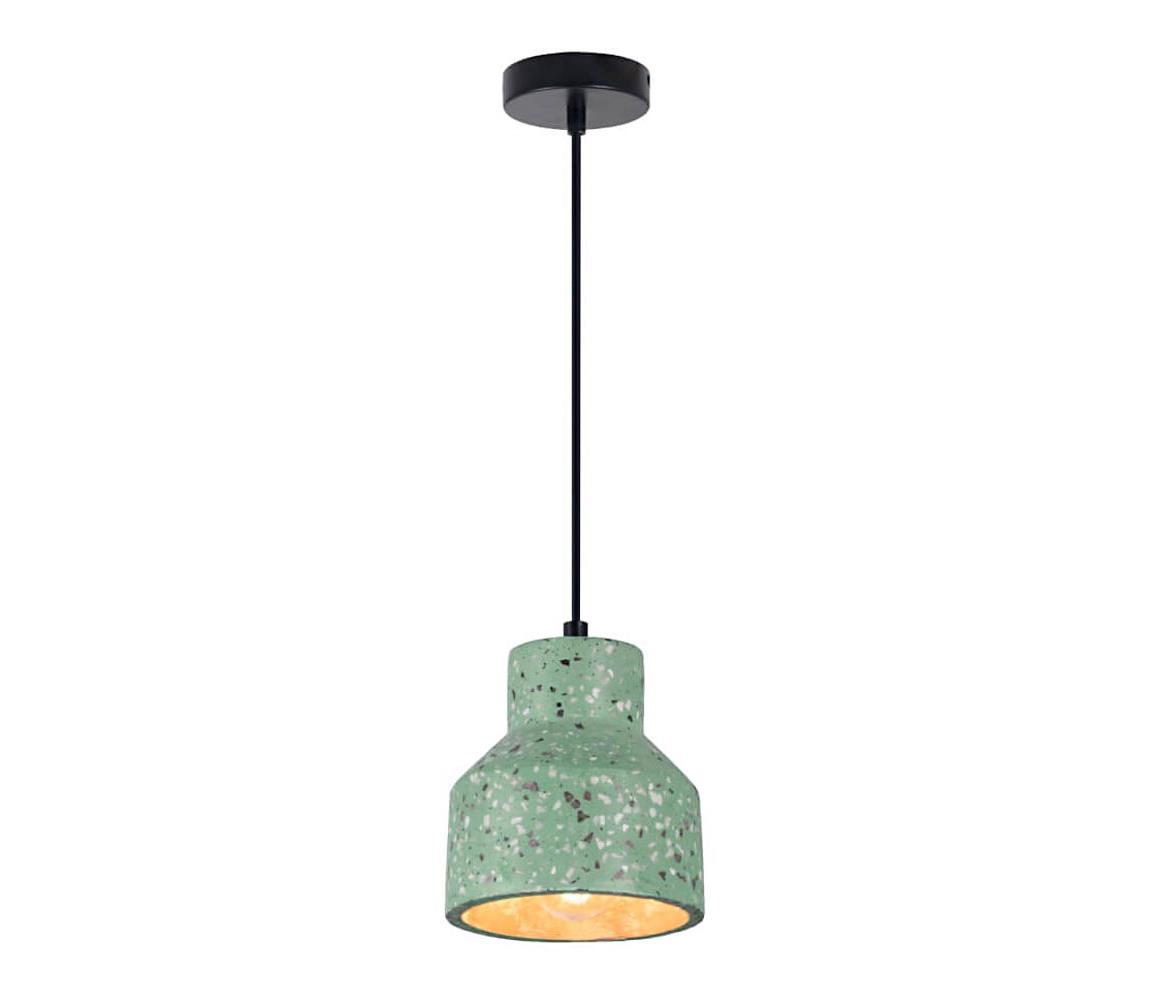 Klausen Klausen 111037 - Lustr na lanku RESIN 1xE27/11W/230V zelená/černá KS0308