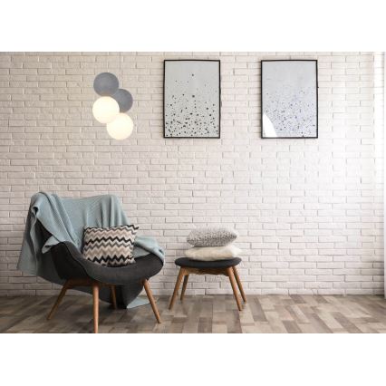 Lustr na lanku STRING 1xG9/4W/230V šedá