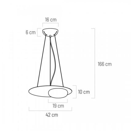 LED Lustr na lanku PETIT LED/12W/230V černá