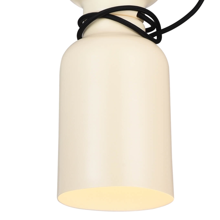 Lustr na lanku ABEL 2xE27/11W/230V pr. 13 cm krémová