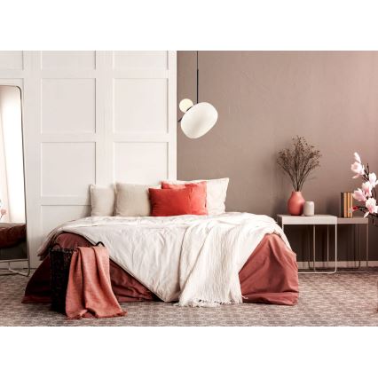 Lustr na lanku VESTA 1xE27/7W/230V + 1xG9/3W/230V bílá