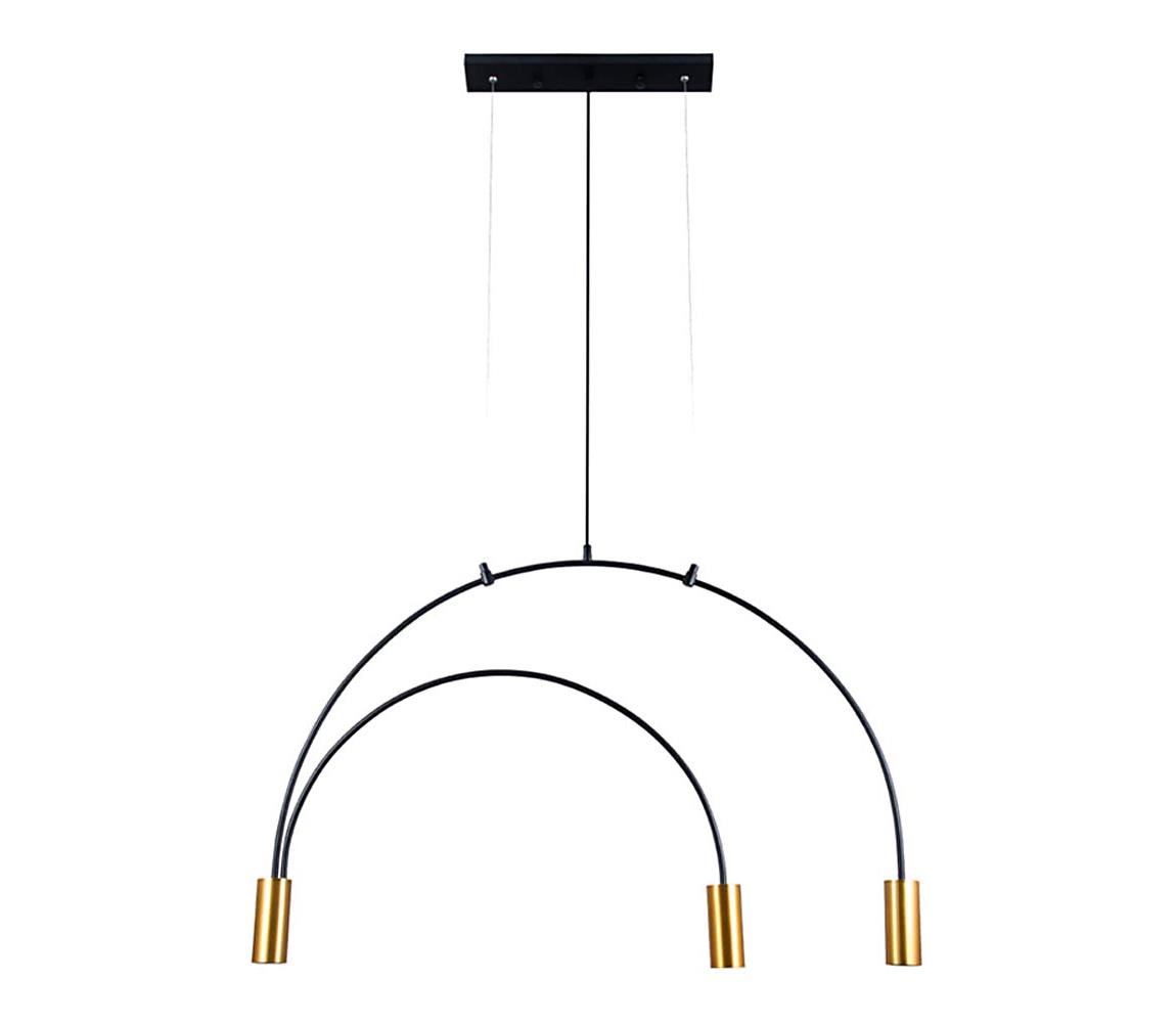 Klausen Klausen 113004 - Lustr na lanku ARCADE 3xGU10/5W/230V černá/zlatá KS0128