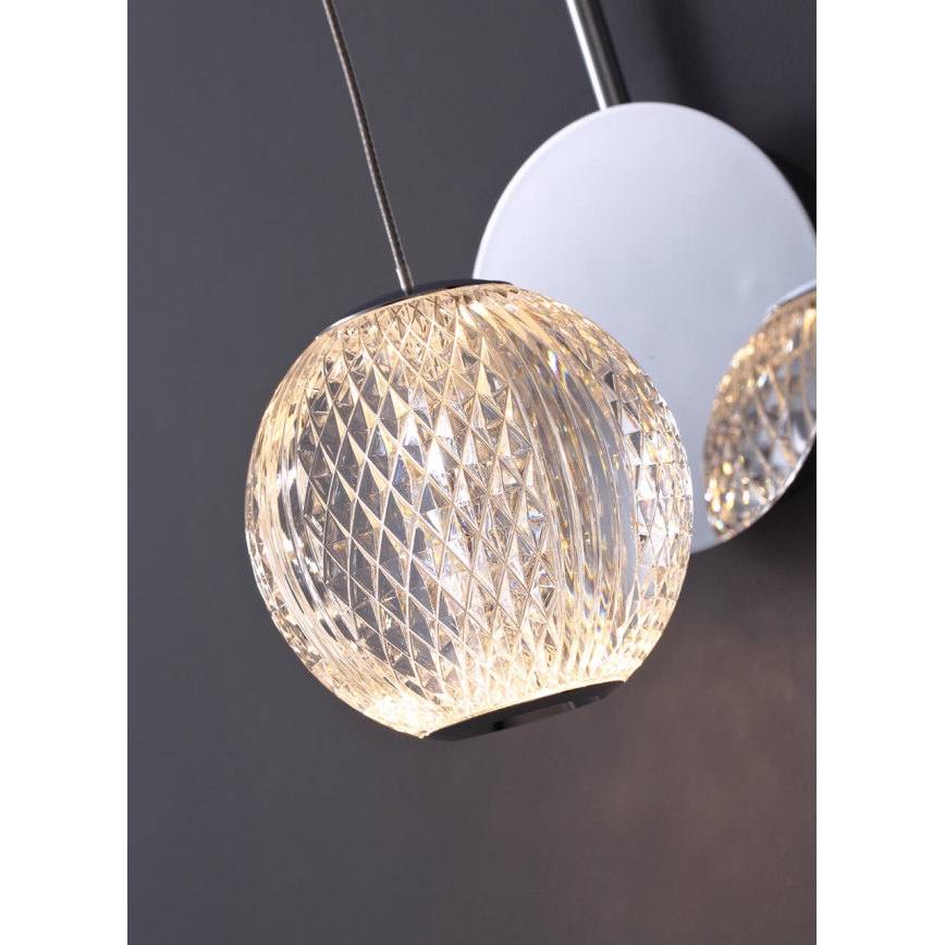 LED Nástěnná lampa ESMOND LED/5,5W/230V lesklý chrom