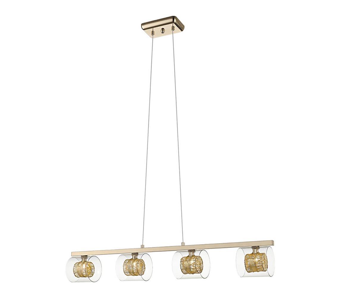 Klausen Klausen 142015 - Lustr na lanku KLASS 4xG9/3W/230V zlatá KS0109